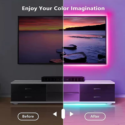 24V Strip Light SMD 3535 Colour Changing Controllable Remote Control Color Strip Lights Led Strip Light Rgb Lights for Room
