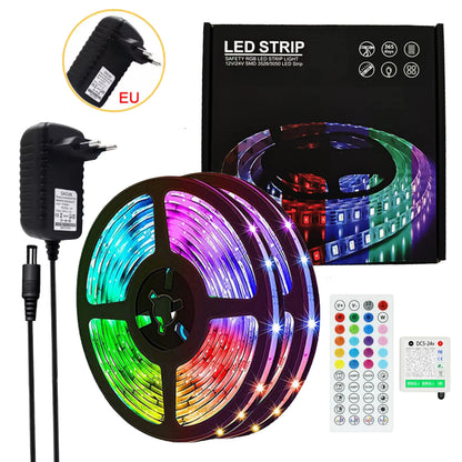 24V Strip Light SMD 3535 Colour Changing Controllable Remote Control Color Strip Lights Led Strip Light Rgb Lights for Room