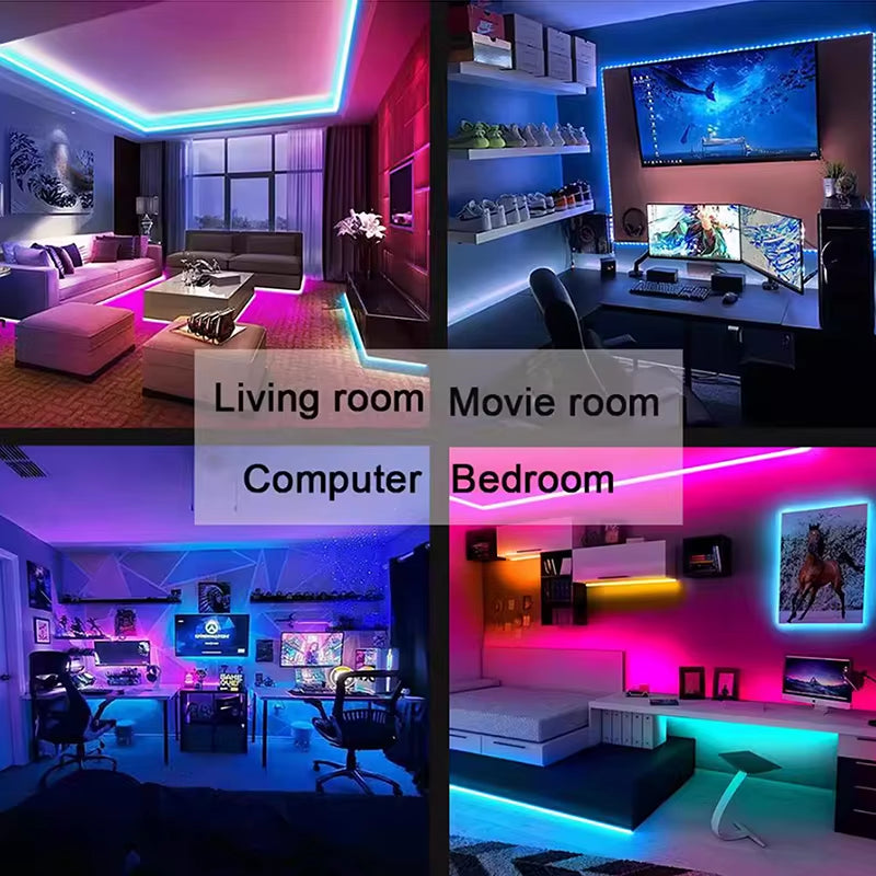24V Strip Light SMD 3535 Colour Changing Controllable Remote Control Color Strip Lights Led Strip Light Rgb Lights for Room